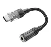 Hoco LS37 USB-C - 3,5mm jack adapter, fekete