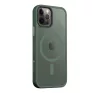 Tactical MagForce Hyperstealth Apple iPhone 12/12 Pro Magsafe hátlap tok, áttetsző/sötétszöld