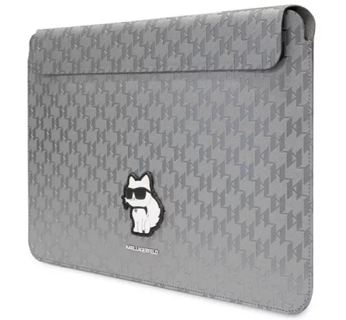 Karl Lagerfeld Sleeve Saffiano Monogram Choupette KLCS14SAKHPCG 14" laptop tok ,ezüst