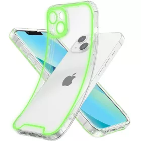   Apple iPhone 15 Pro foszforeszkáló / sötétben világító szilikon tok, zöld