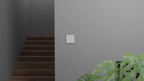 TESLA okos dupla kapcsoló, ZigBee protokollal, TESLA mobilalkalmazás támogatással, fehér