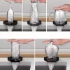 Wooze Glass Washer Automata pohár- és üvegmosó és öblítő szett, nagynyomású fúvókával, rugalmas csatlakozóval, fekete