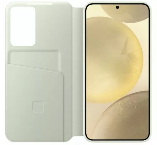 Samsung Galaxy S24 Plus Smart View Wallet gyári tok, Világos zöld, EF-ZS926CGEGWW-B-IT