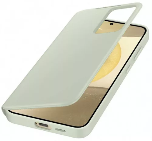 Samsung Galaxy S24 Plus Smart View Wallet gyári tok, Világos zöld, EF-ZS926CGEGWW-B-IT