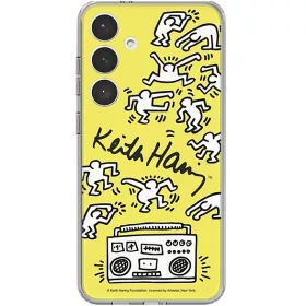 Samsung Galaxy S24+ Keith Haring Dance gyári tok, sárga