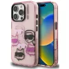 Karl Lagerfeld IML Multi K&CH Heads iPhone 16 Pro Max hátlap tok, rózsaszín