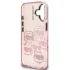 Karl Lagerfeld IML Multi K&CH Heads iPhone 16 hátlap tok, rózsaszín