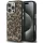 Karl Lagerfeld IML Leopard iPhone 16 Pro Max MagSafe kompatibilis leopárd mintás hátlap tok, barna