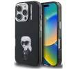 Karl Lagerfeld IML Aquarelle Karl iPhone 16 Pro hátlap tok, fekete