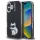 Karl Lagerfeld IML Aquarelle Choupette iPhone 16 hátlap tok, fekete