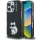 Karl Lagerfeld IML Aquarelle Choupette iPhone 16 Pro hátlap tok, fekete