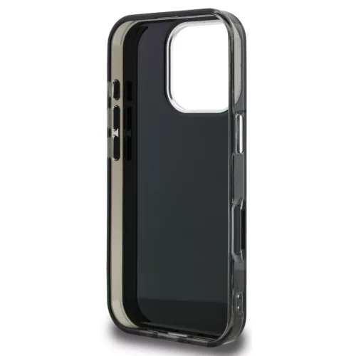 Karl Lagerfeld IML Aquarelle Choupette iPhone 16 Pro hátlap tok, fekete