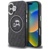 Karl Lagerfeld IML K&CH Heads Repeated Logo iPhone 16 MagSafe kompatibilis hátlap tok, fekete