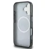 Karl Lagerfeld IML K&CH Heads Repeated Logo iPhone 16 MagSafe kompatibilis hátlap tok, fekete