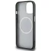 Karl Lagerfeld IML K&CH Heads Repeated Logo iPhone 15 MagSafe kompatibilis hátlap tok, fekete