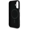 Karl Lagerfeld Grained PU Repeated Logo iPhone 16 MagSafe kompatibilis hátlap tok, fekete