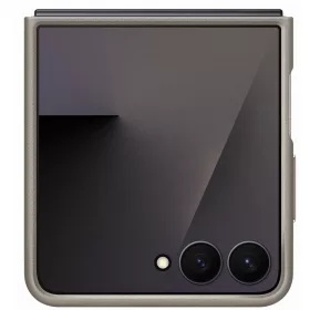   Samsung Galaxy Z Flip 7 KindSuit gyári vegán bőr tok, bézs