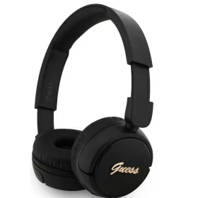   Guess Script Metal Logo Wireless vezeték nélküli fejhallgató, fekete