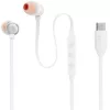 JBL Tune 310C Vezetékes fülhallgató mikrofonnal, USB-C, fehér
