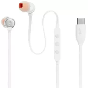   JBL Tune 310C Vezetékes fülhallgató mikrofonnal, USB-C, fehér