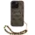 Guess PU Leather 4G Colored Ring Strap Apple iPhone 16 Pro Max MagSafe tok barna színű karpánttal, barna-arany