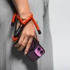 Forcell F-Design R10X40 csuklóra akasztható telefontartó / csuklópánt, állítható hossz max. 20cm, piros