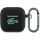 Lacoste Liquid Silicone Croc Logo AirPods 4 szilikon tok karabinerrel, fekete