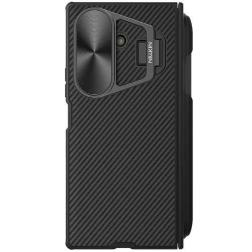 Nillkin CamShield Prop Samsung Galaxy Z Fold 7 mágneses tok kameravédelemmel, kitámasztóval, S-pen tartóval, fekete