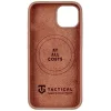 Tactical Magforce Beaver iPhone 15 prémium szilikon tok kameravédő peremmel, világosbarna