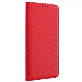 Magnet Realme 14T 5G mágneses flip tok, piros