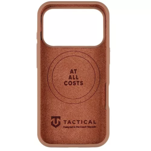 Tactical Beaver Apple iPhone 17 Pro Max prémium szilikon tok kameravédő peremmel, barna