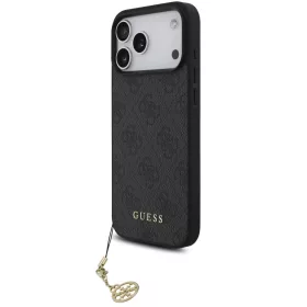   Guess 4G Charm Apple iPhone 17 Pro Max Tone on Tone hátlap tok, szürke