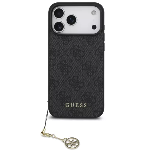 Guess 4G Charm Apple iPhone 17 Pro Max Tone on Tone hátlap tok, szürke