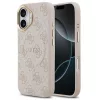 Guess PU Leather 4G Gold Frame Apple iPhone 17 MagSafe hátlap tok, rózsaszín