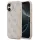 Guess PU Leather 4G Gold Frame Apple iPhone 17 MagSafe hátlap tok, rózsaszín