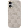 Guess PU Leather 4G Gold Frame Apple iPhone 17 MagSafe hátlap tok, rózsaszín