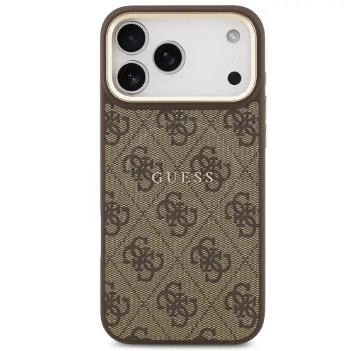 Guess 4G Charm Apple iPhone 17 Pro Max MagSafe hátlap tok, barna