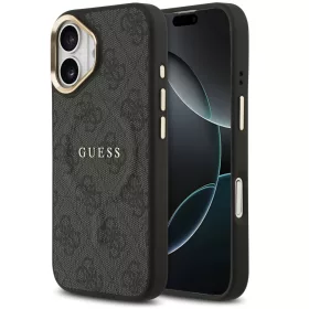Guess 4G Charm Apple iPhone 17 MagSafe hátlap tok, fekete