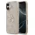 Guess PU Leather 4G Metal Logo Gold Frame Apple iPhone 17 MagSafe hátlap tok, rózsaszín
