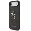 Guess PU 4G Metal Logo Strap Apple iPhone Air (2025) hátlap tok karpánttal, fekete