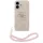 Guess PU 4G Metal Logo Strap Apple iPhone 17 hátlap tok karpánttal, rózsaszín