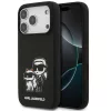 Karl Lagerfeld Liquid Silicone K&CH Sketch Apple iPhone 17 Pro MagSafe kompatibilis hátlap tok, fekete
