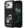 Karl Lagerfeld Liquid Silicone K&CH Sketch Apple iPhone 17 Pro MagSafe kompatibilis hátlap tok, fekete