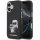 Karl Lagerfeld IML Aquarelle Karl and Choupette Apple iPhone 17 hátlap tok, fekete
