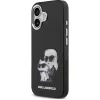 Karl Lagerfeld IML Aquarelle Karl and Choupette Apple iPhone 17 hátlap tok, fekete