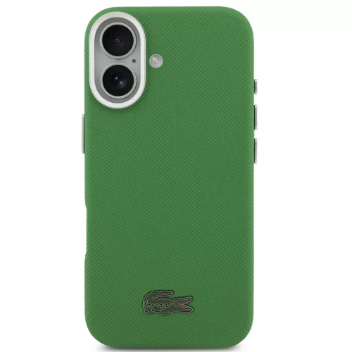 Lacoste Iconic Petit Pique Metal Logo Apple iPhone 17 MagSafe tok, zöld