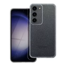   Clear 2mm Samsung Galaxy A17 csillámos szilikon tok, átlátszó