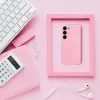 Clear 2mm Samsung Galaxy A17 csillámos szilikon tok, rózsaszín