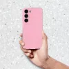 Clear 2mm Samsung Galaxy A17 csillámos szilikon tok, rózsaszín