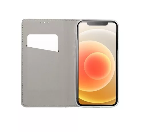 Magnet Samsung Galaxy A17 mágneses flip tok, arany